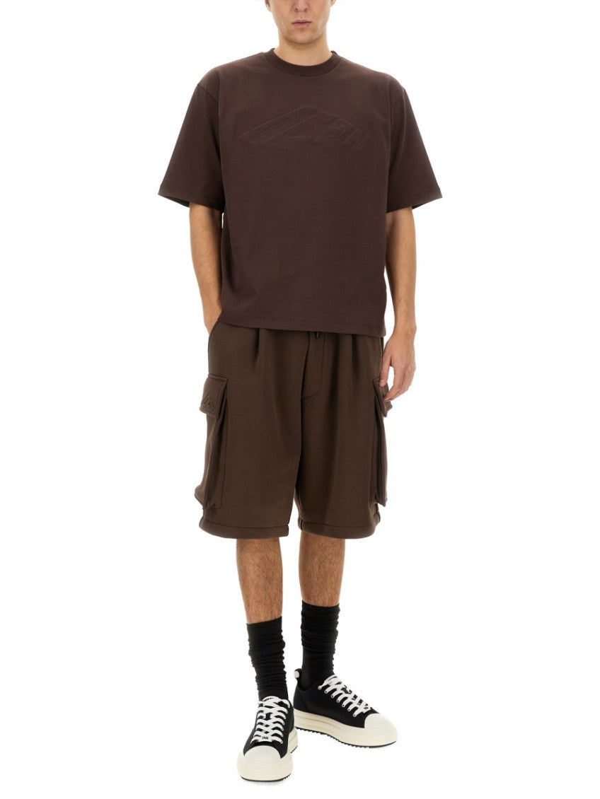 Brown Solid Shorts 2