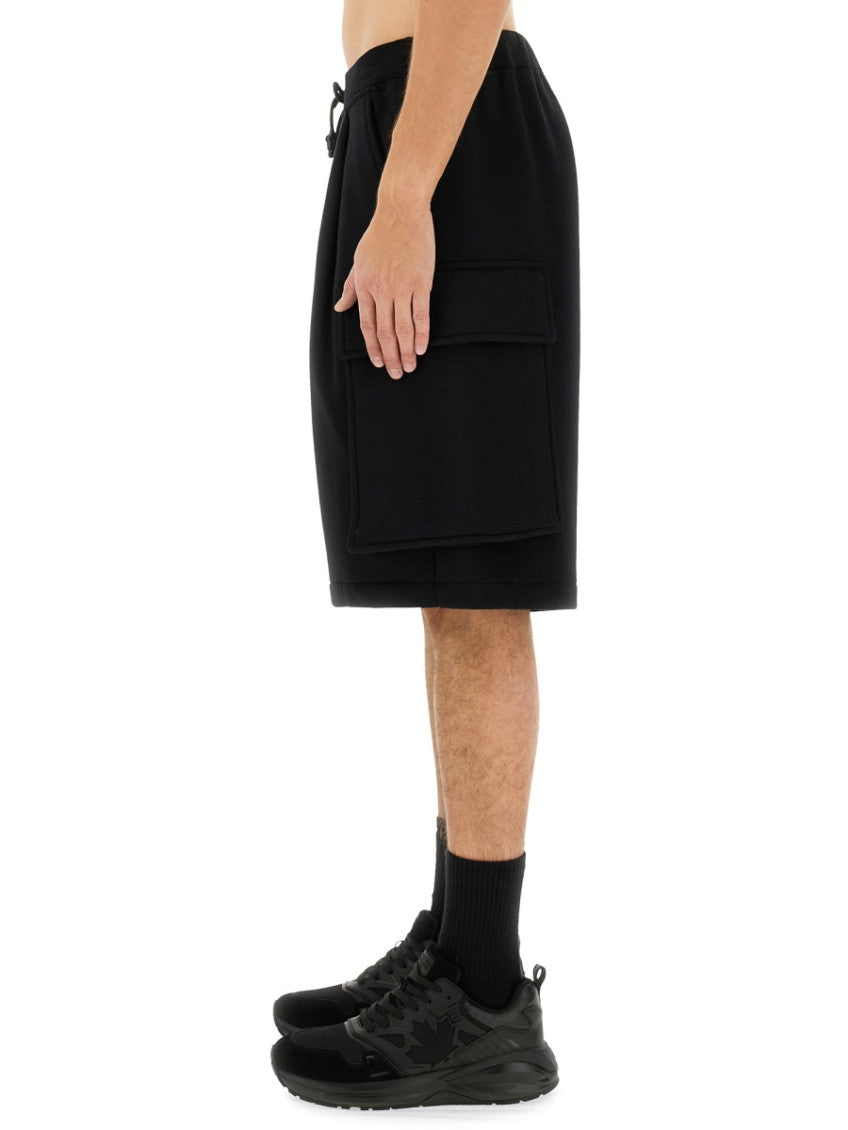 Black Solid Shorts 3