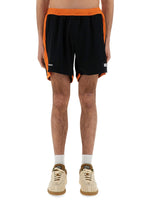 Black Color Block Shorts 1