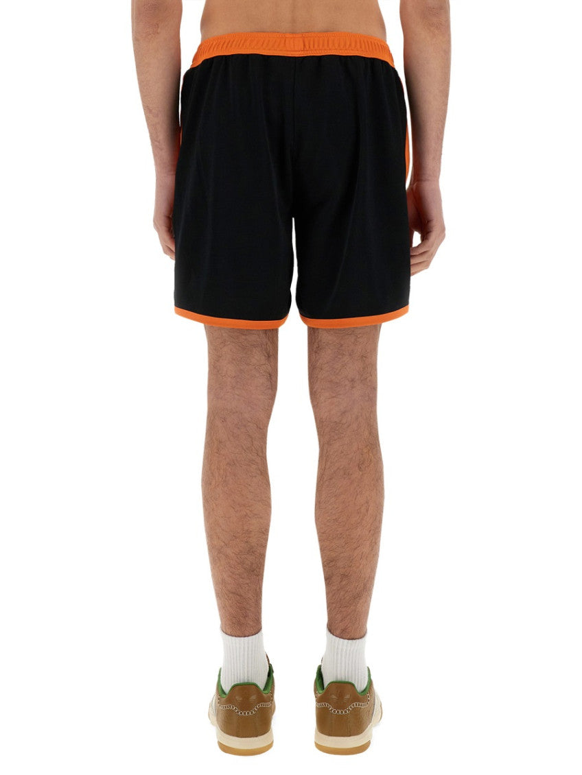 Black Color Block Shorts 4