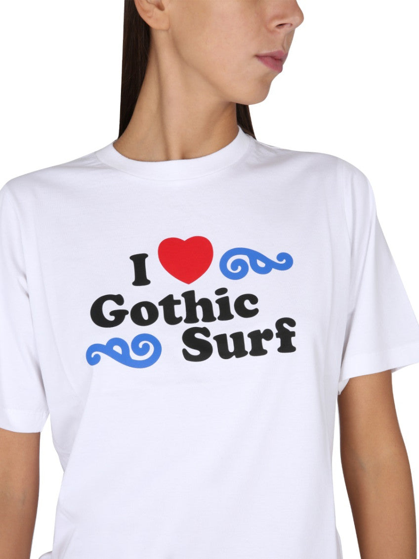 White Graphic Crew Neck T-Shirt 3