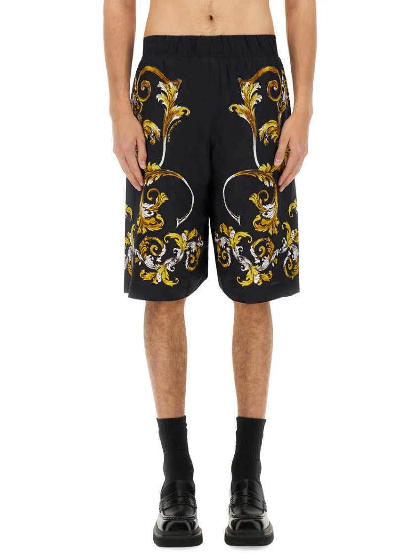 Black Printed Shorts 1