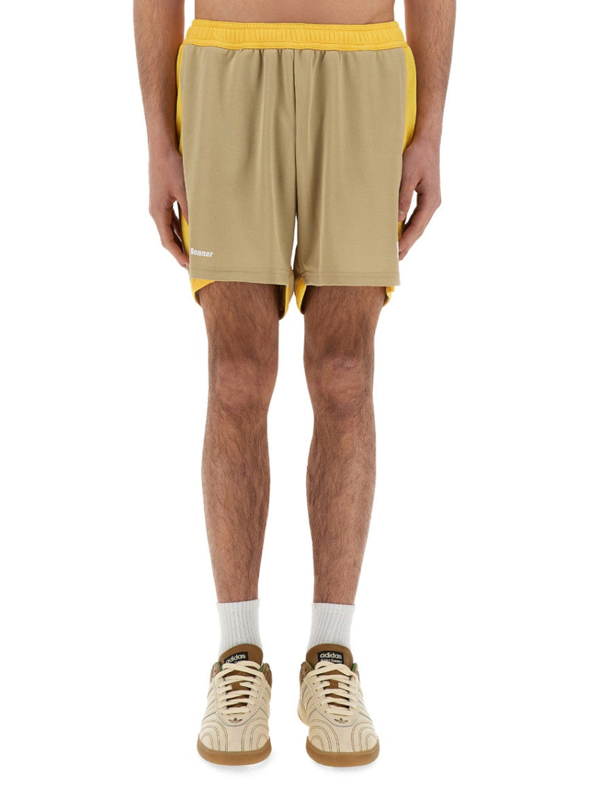 Yellow Color Block Shorts 1