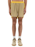 Yellow Color Block Shorts 1