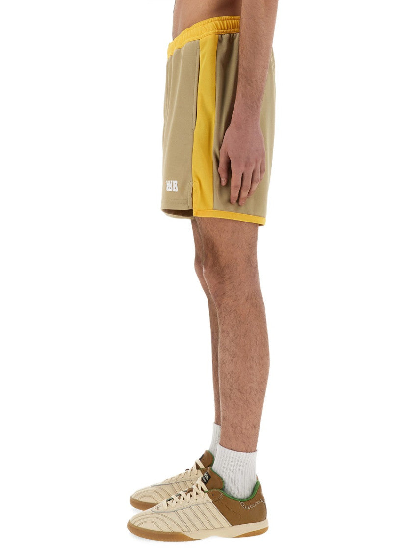 Yellow Color Block Shorts 3