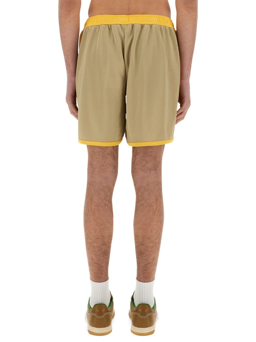 Yellow Color Block Shorts 4