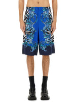 Blue Printed Shorts 1