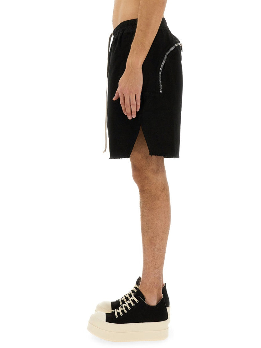 Black Solid Shorts 3