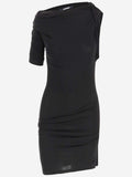 Black The Drapeado Mini Dress 1