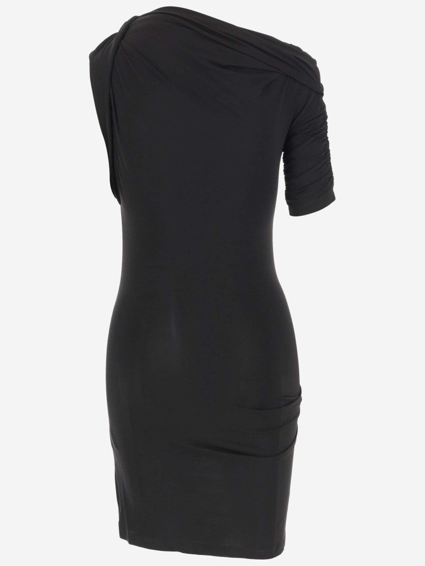 Black The Drapeado Mini Dress 2