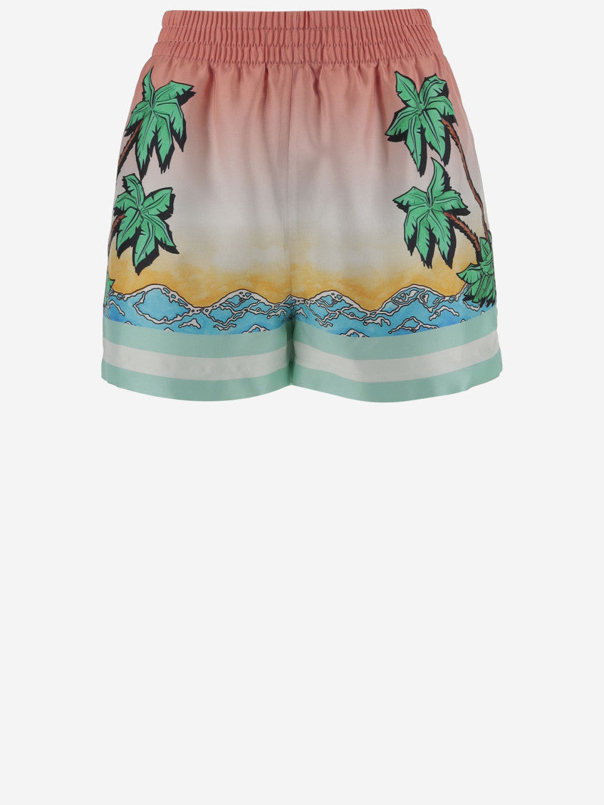 Multicolor Tennis Club silk shorts 1