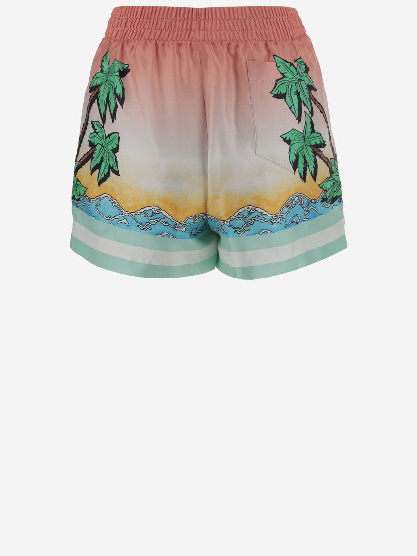 Multicolor Tennis Club silk shorts 2