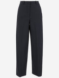 Black Stretch Cotton Pants 1