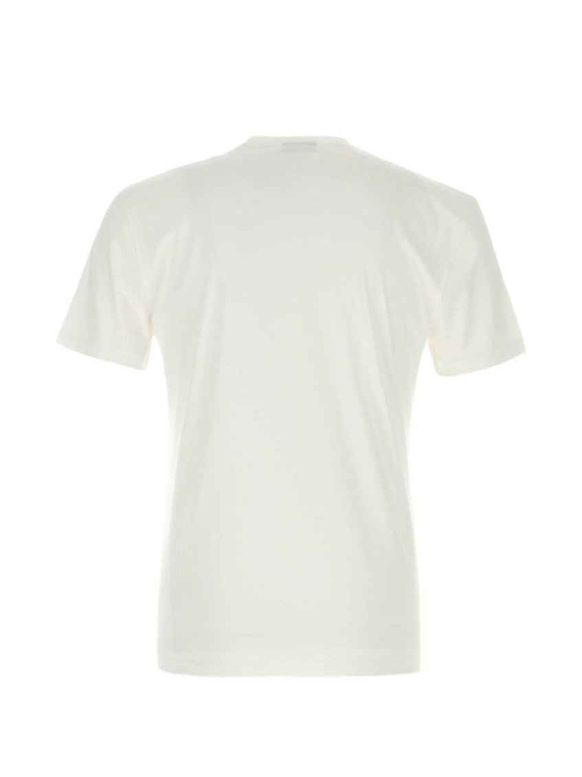 Off White V Neck T-Shirt 2
