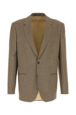 Brown Notched Lapel Blazers 1