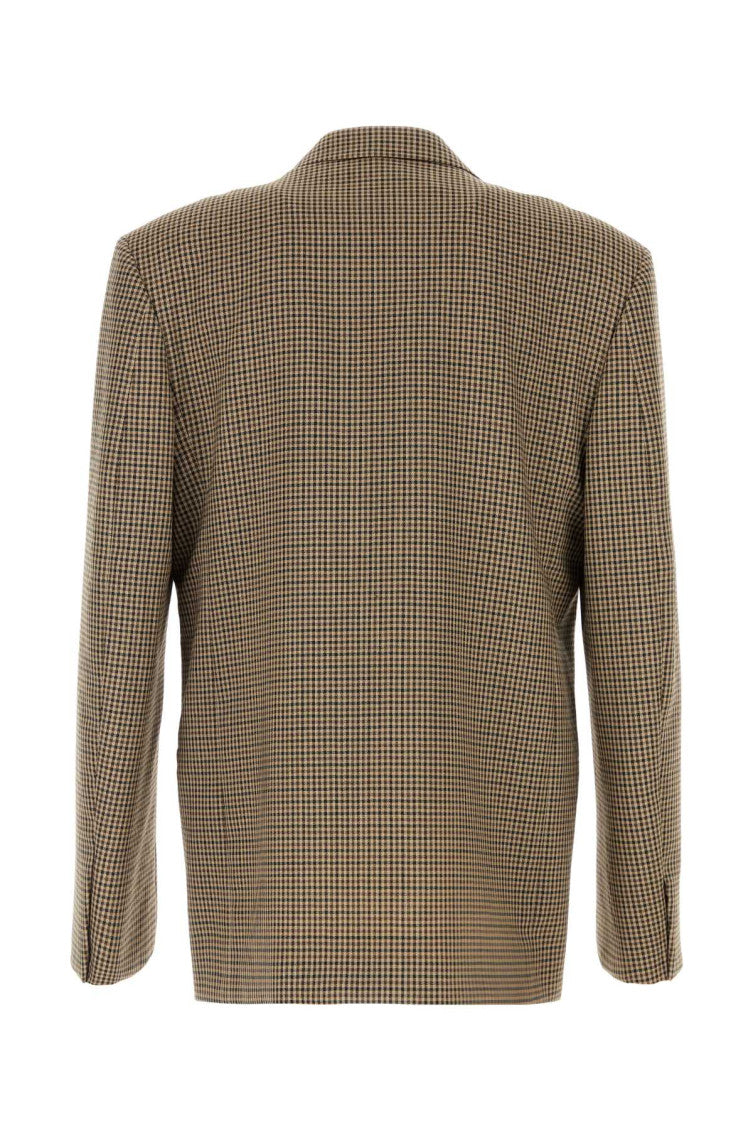 Brown Notched Lapel Blazers 2