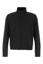 Black Mock Collar Jackets 1