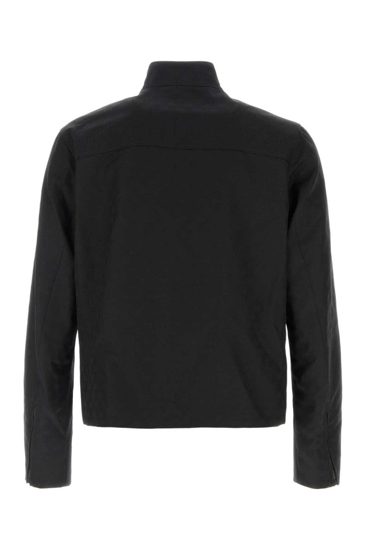 Black Mock Collar Jackets 2