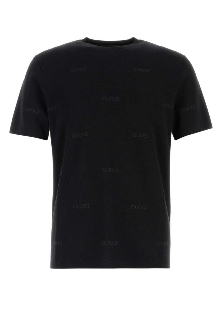 Black Crew Neck T-Shirts 1