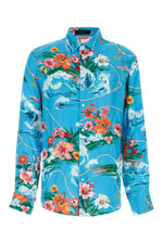 Sky Blue Floral Shirts 1