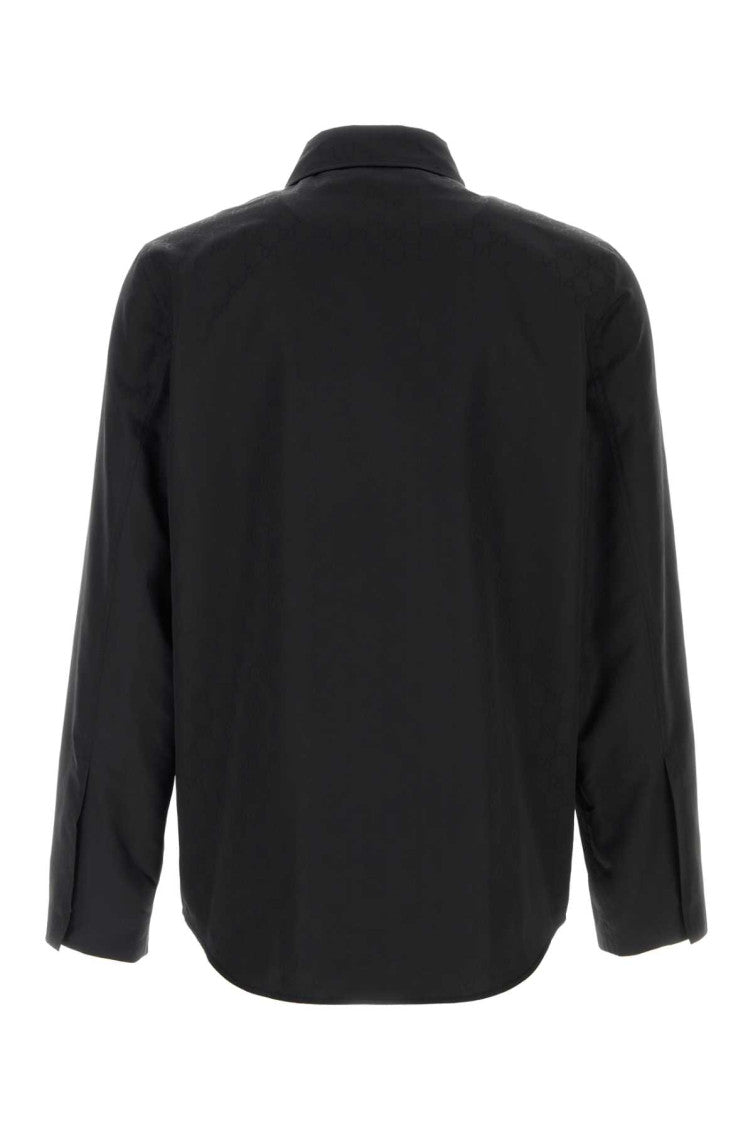 Black Logo Faille Jackets 2