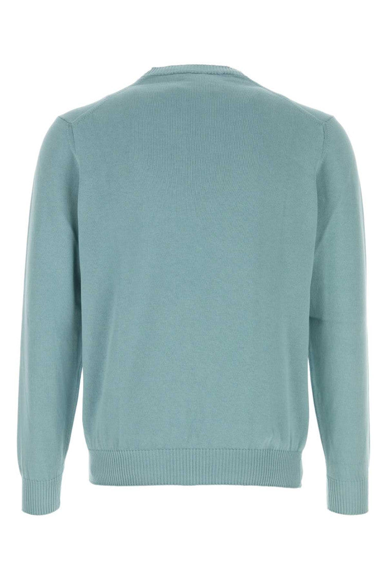 Light Blue Solid Sweaters 2
