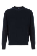 Navy Blue Solid Sweaters 1