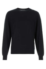 Black Crew Neck Sweaters 1