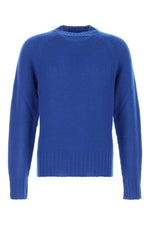Blue Crew Neck Sweaters 1