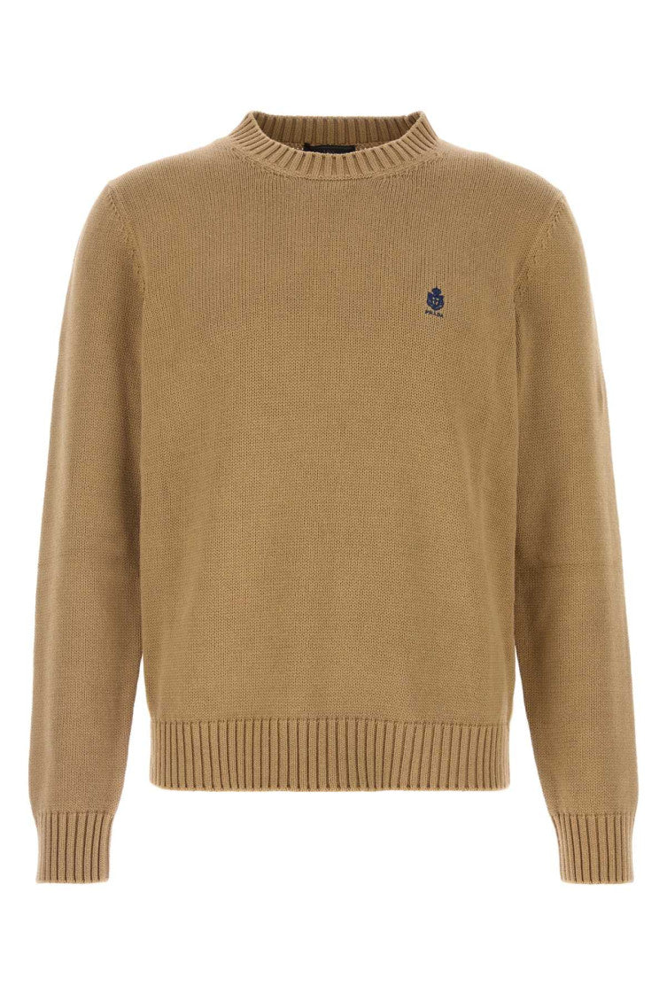 Light Brown Logo Sweaters 1