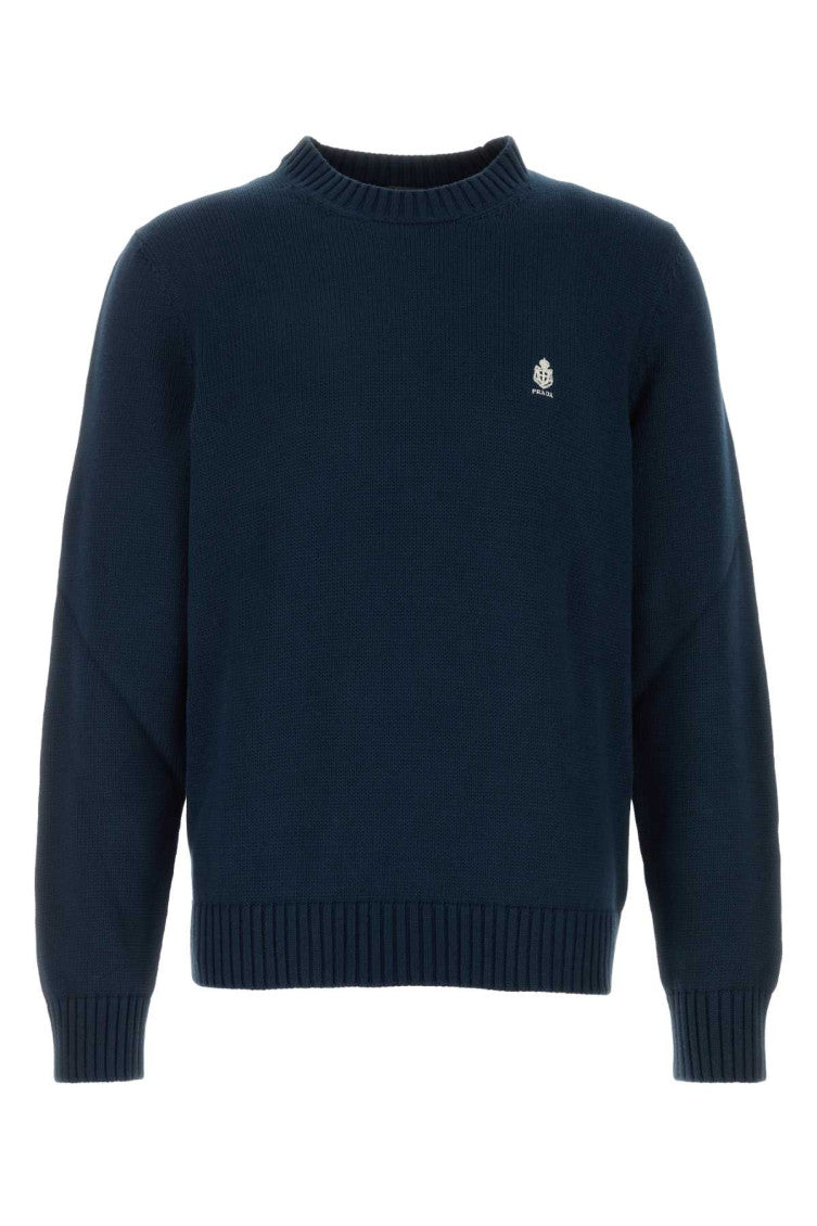 Navy Blue Logo Sweaters 1