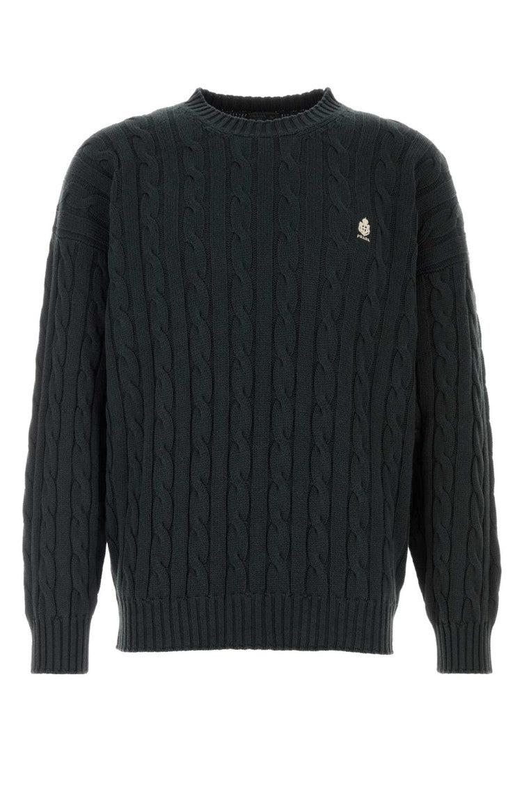 Black Crew Neck Sweaters 1
