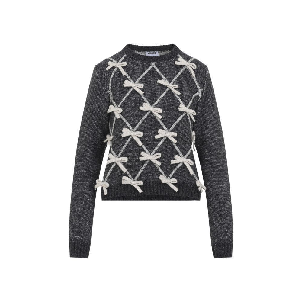 Grey Embellished Sweater 1