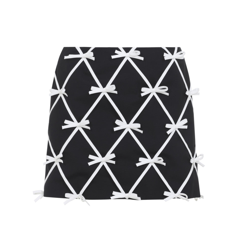 Black Embellished Mini Skirt 1