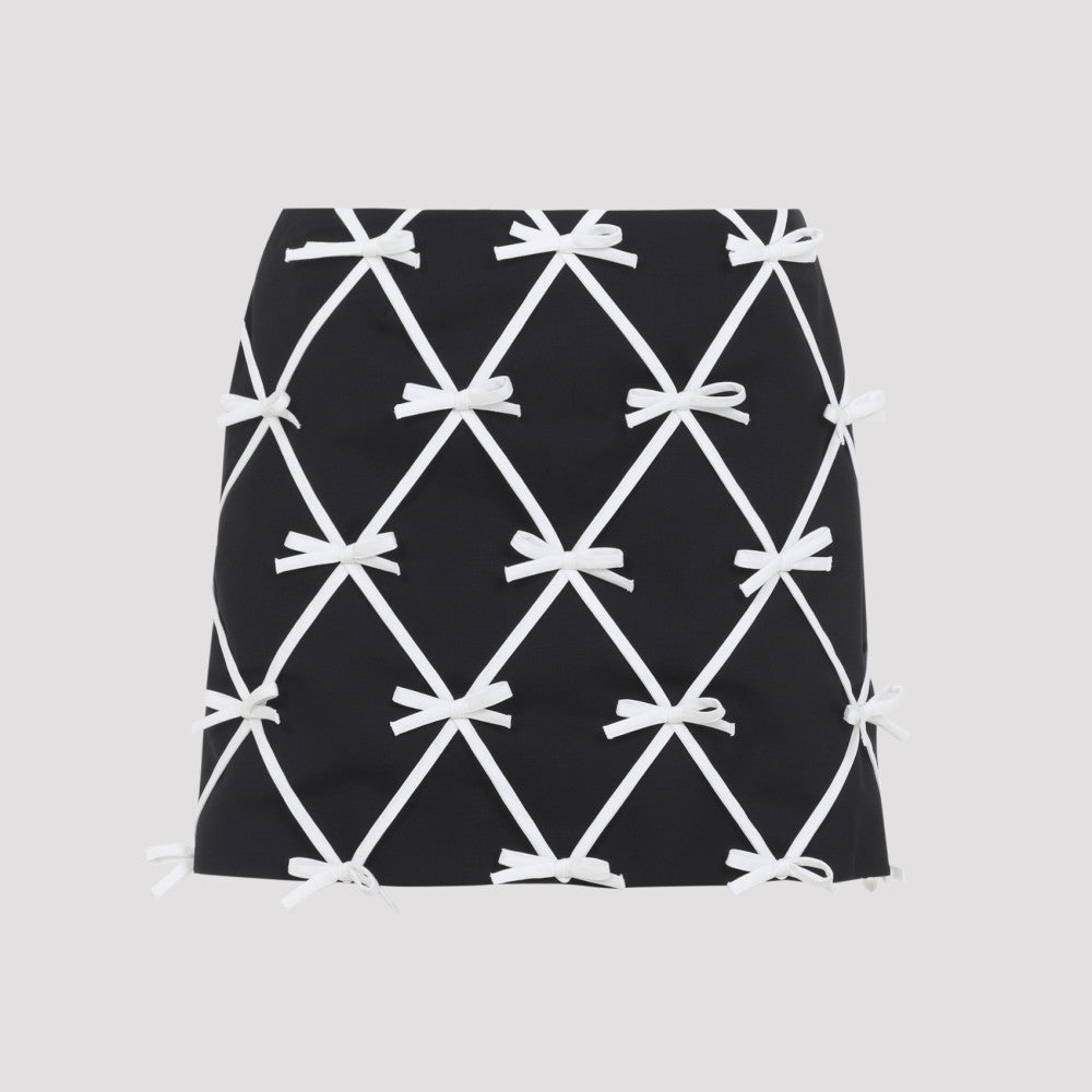 Black Embellished Mini Skirt 2