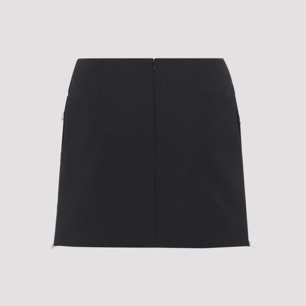 Black Embellished Mini Skirt 4