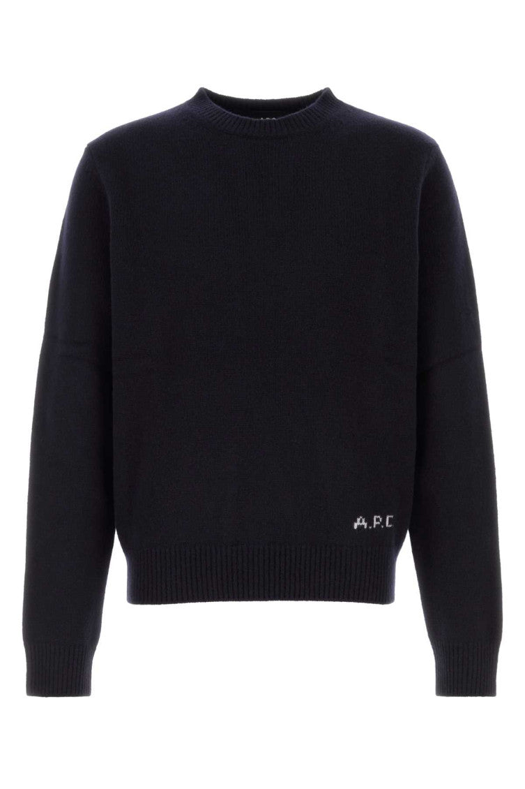 Dark Blue Relaxed Sweaters 1