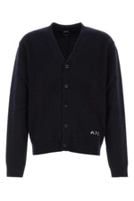 Dark Blue Regular Cardigans 1