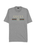 Grey Logo Cotton T-shirt 1