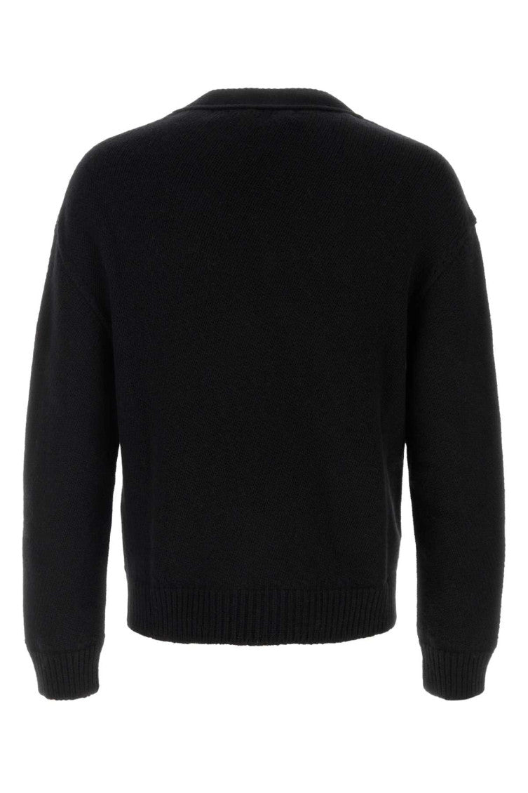 Black V Neck Cardigans 2