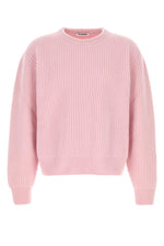 Pink Crew Neck Sweaters 1