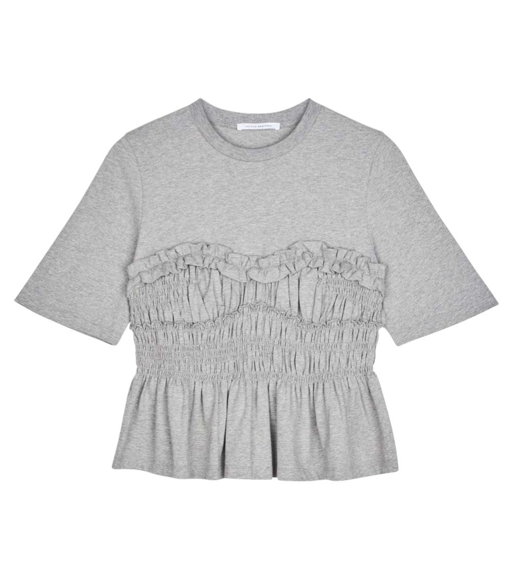 Grey Crew Neck Top 1