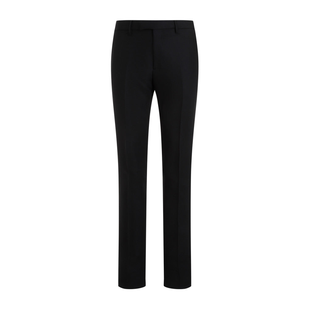 Black Evening Wool Trousers 1