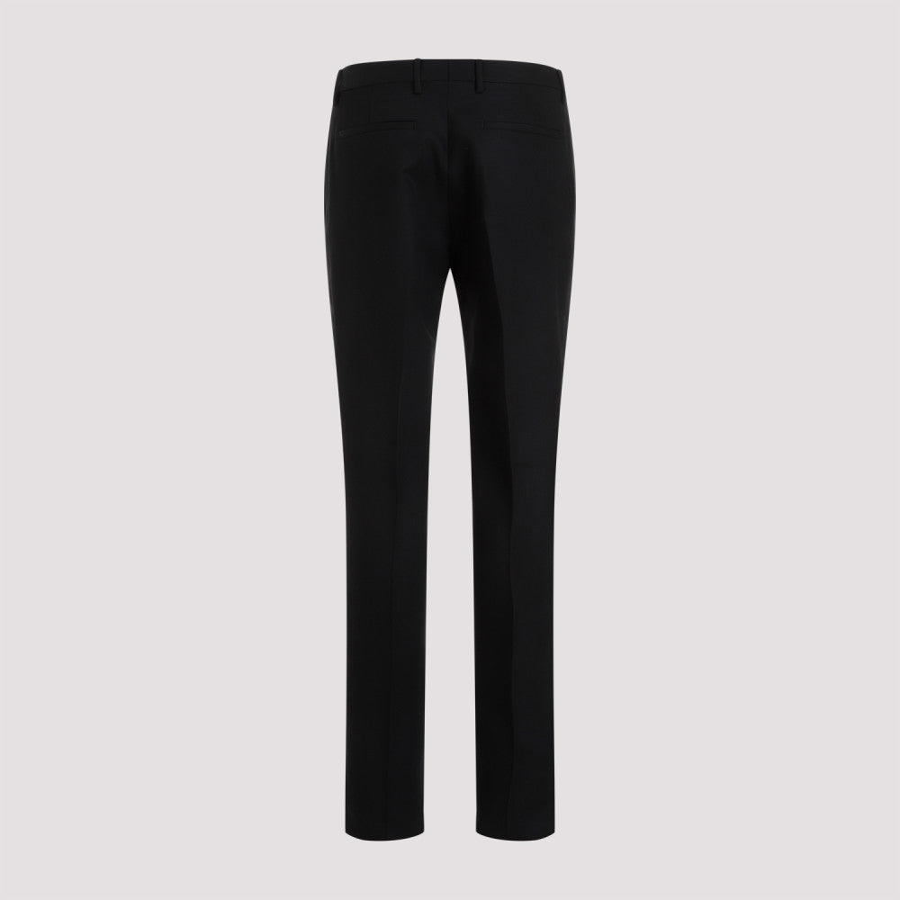 Black Evening Wool Trousers 4