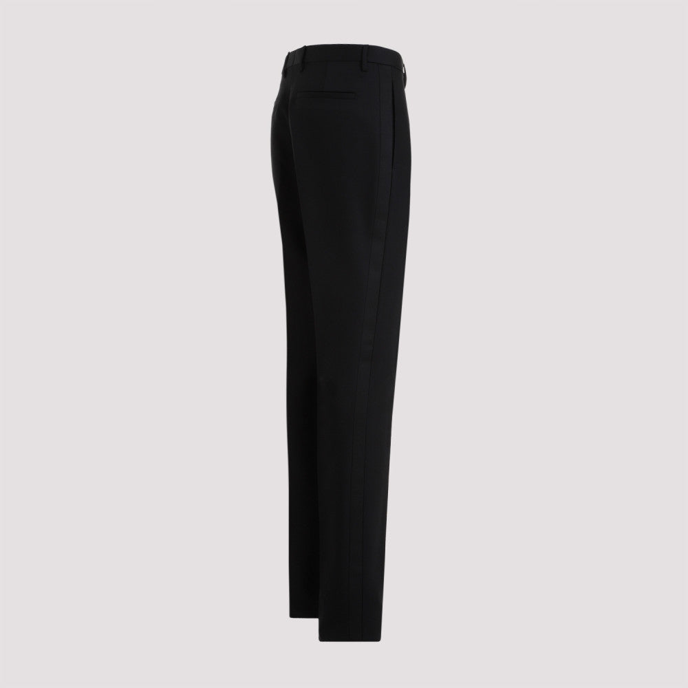 Black Evening Wool Trousers 5