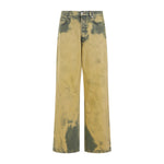 Yellow Cotton Pine Jeans 1