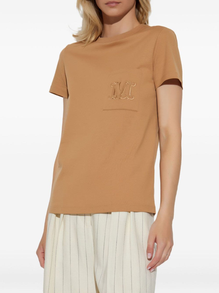 Brown Crewneck Logo T-Shirt 4