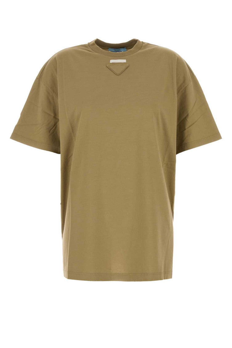 Green Crewneck Cotton T-Shirt 1