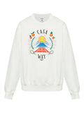 White Cotton Printed Sweatshirt 1