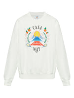 White Cotton Printed Sweatshirt 1